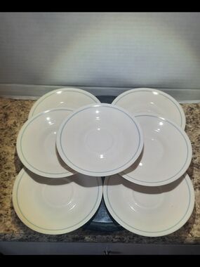 Corelle Morning Blue Saucers X 7
